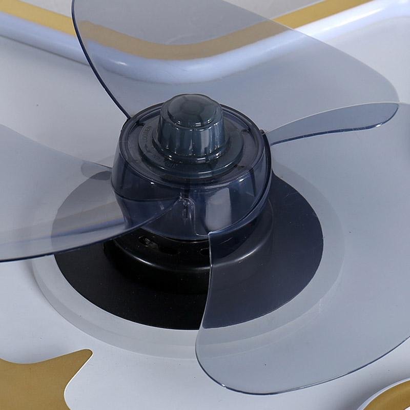 Modern Star Shaped Flush Mount Kids Ceiling Fan with LED Lighting and Remote Control