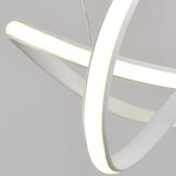20 Inch Modern LED Ribbon Flush Mount Ceiling Light for Living Room Dimmable Lighting Fixture