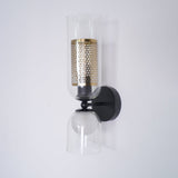 modern-industrial-black-metal-and-clear-glass-multidirectional-double-wall-sconce