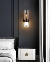 modern-industrial-black-metal-and-clear-glass-multidirectional-double-wall-sconce