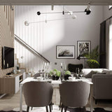 Acaba Modern Rotating Glass Globe Chandelier Pendant Light for Home Office