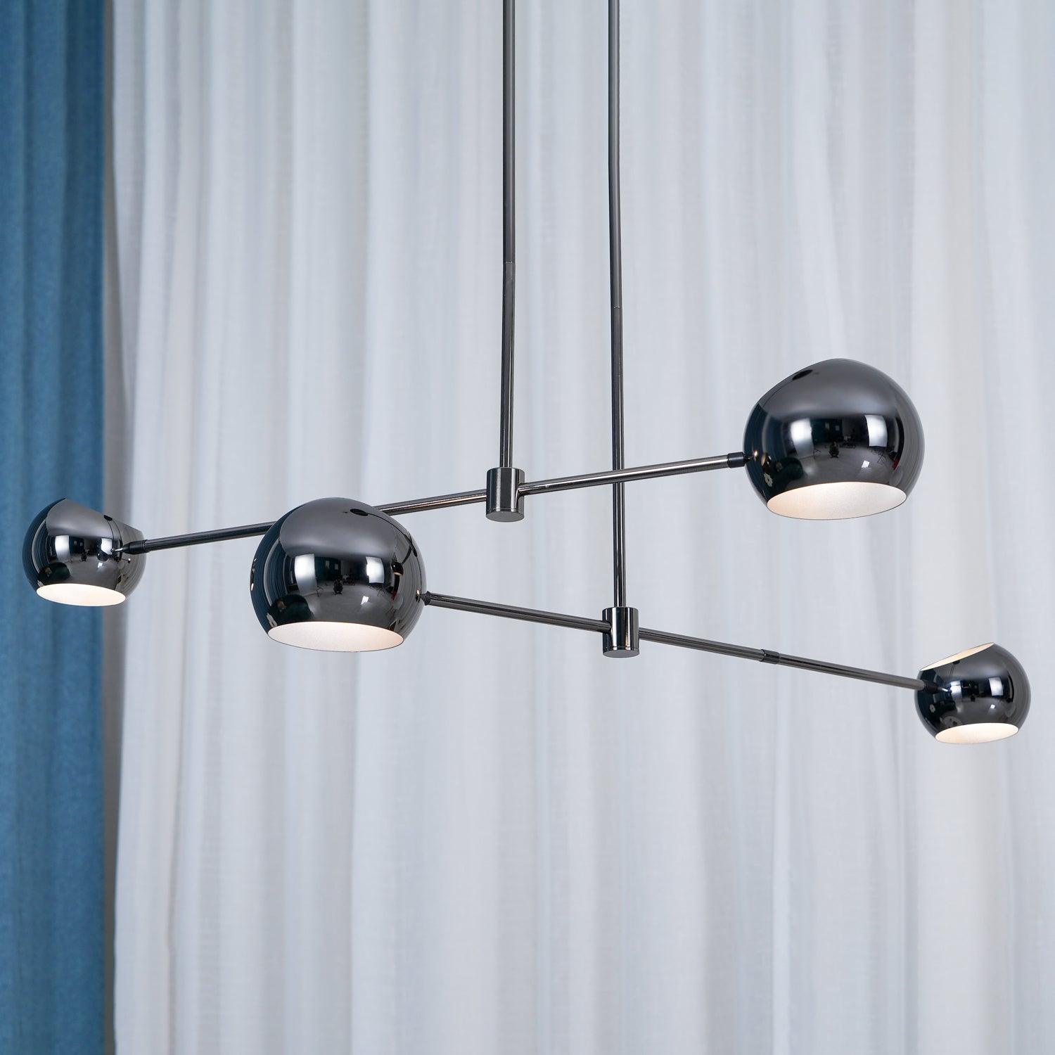 Acaba Modern Rotating Glass Globe Chandelier Pendant Light for Home Office