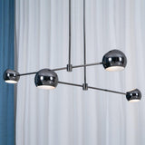 Acaba Modern Rotating Glass Globe Chandelier Pendant Light for Home Office