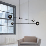 Acaba Modern Rotating Glass Globe Chandelier Pendant Light for Home Office