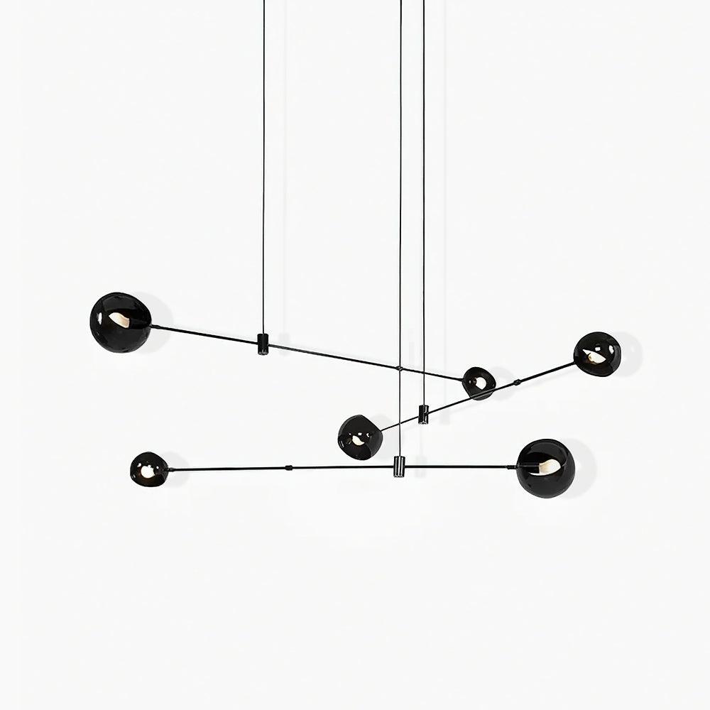 Acaba Modern Rotating Glass Globe Chandelier Pendant Light for Home Office