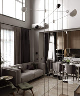 Acaba Modern Rotating Glass Globe Chandelier Pendant Light for Home Office