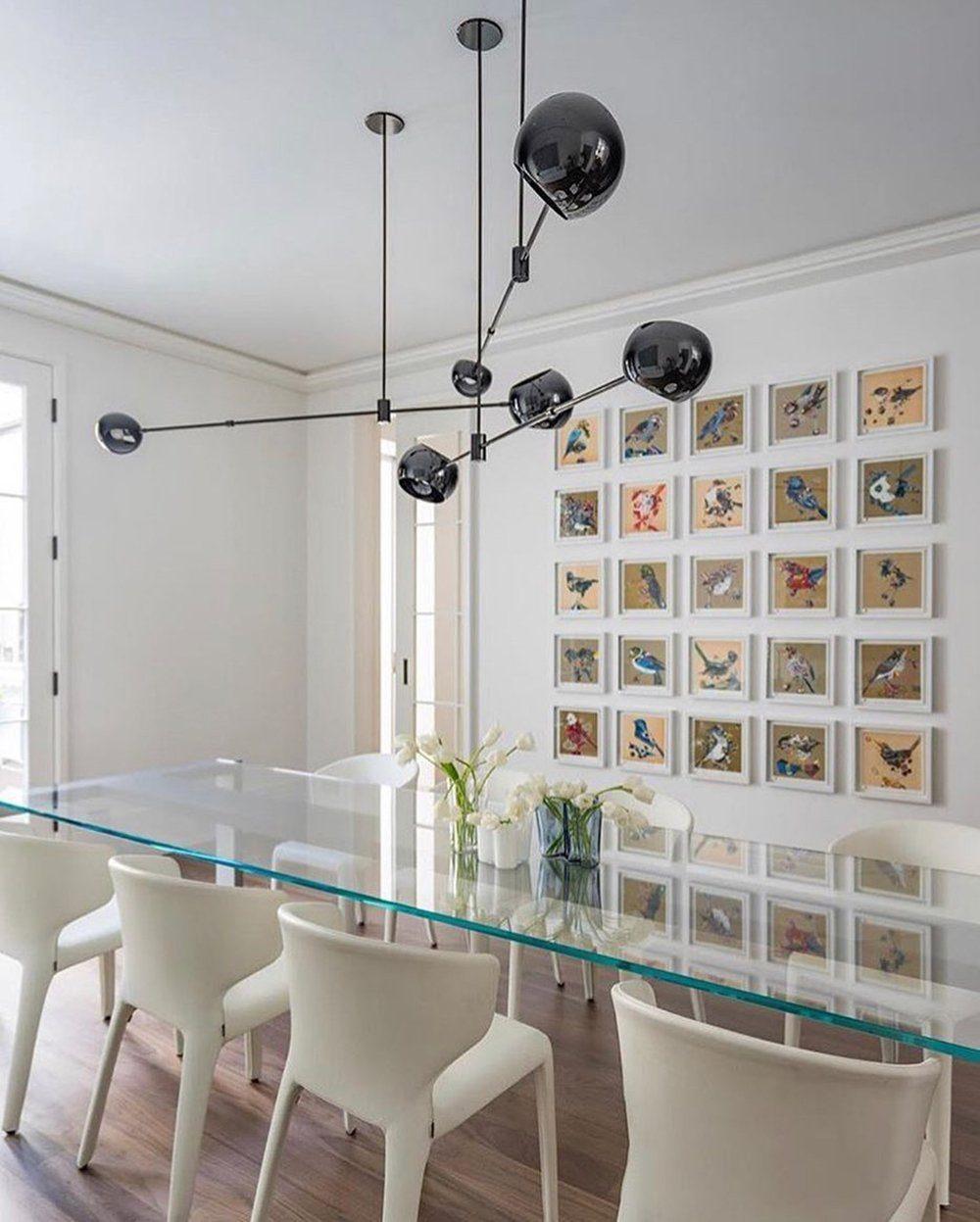 Acaba Modern Rotating Glass Globe Chandelier Pendant Light for Home Office