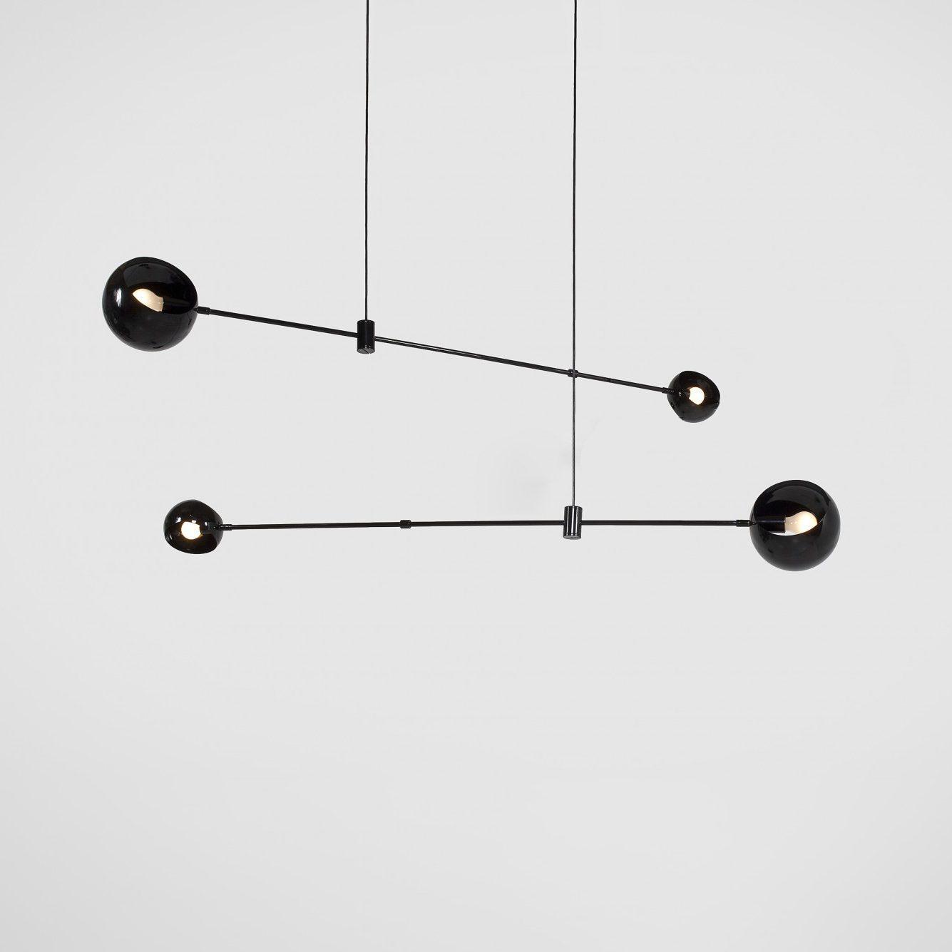 Acaba Modern Rotating Glass Globe Chandelier Pendant Light for Home Office