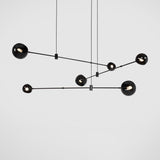 Acaba Modern Rotating Glass Globe Chandelier Pendant Light for Home Office