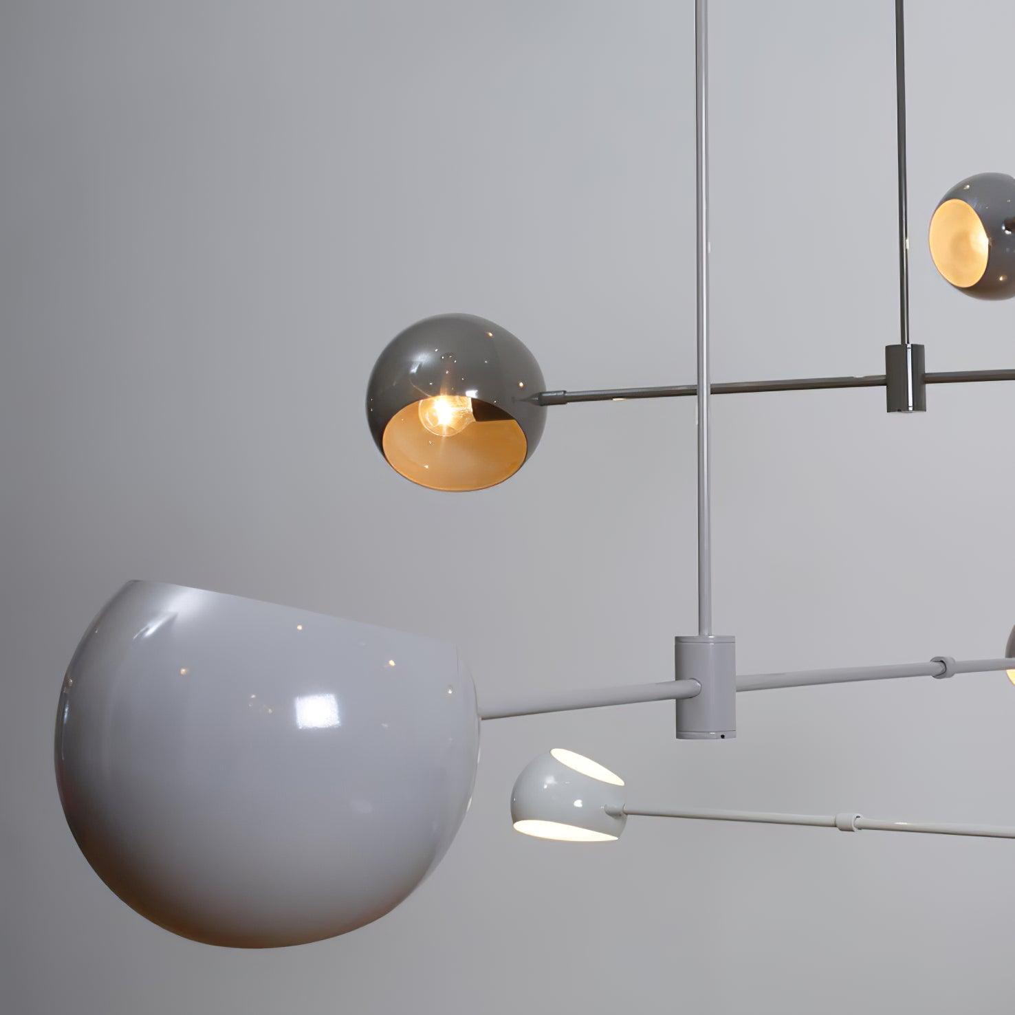 Acaba Modern Rotating Glass Globe Chandelier Pendant Light for Home Office