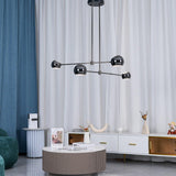 Acaba Modern Rotating Glass Globe Chandelier Pendant Light for Home Office