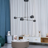 Acaba Modern Rotating Glass Globe Chandelier Pendant Light for Home Office