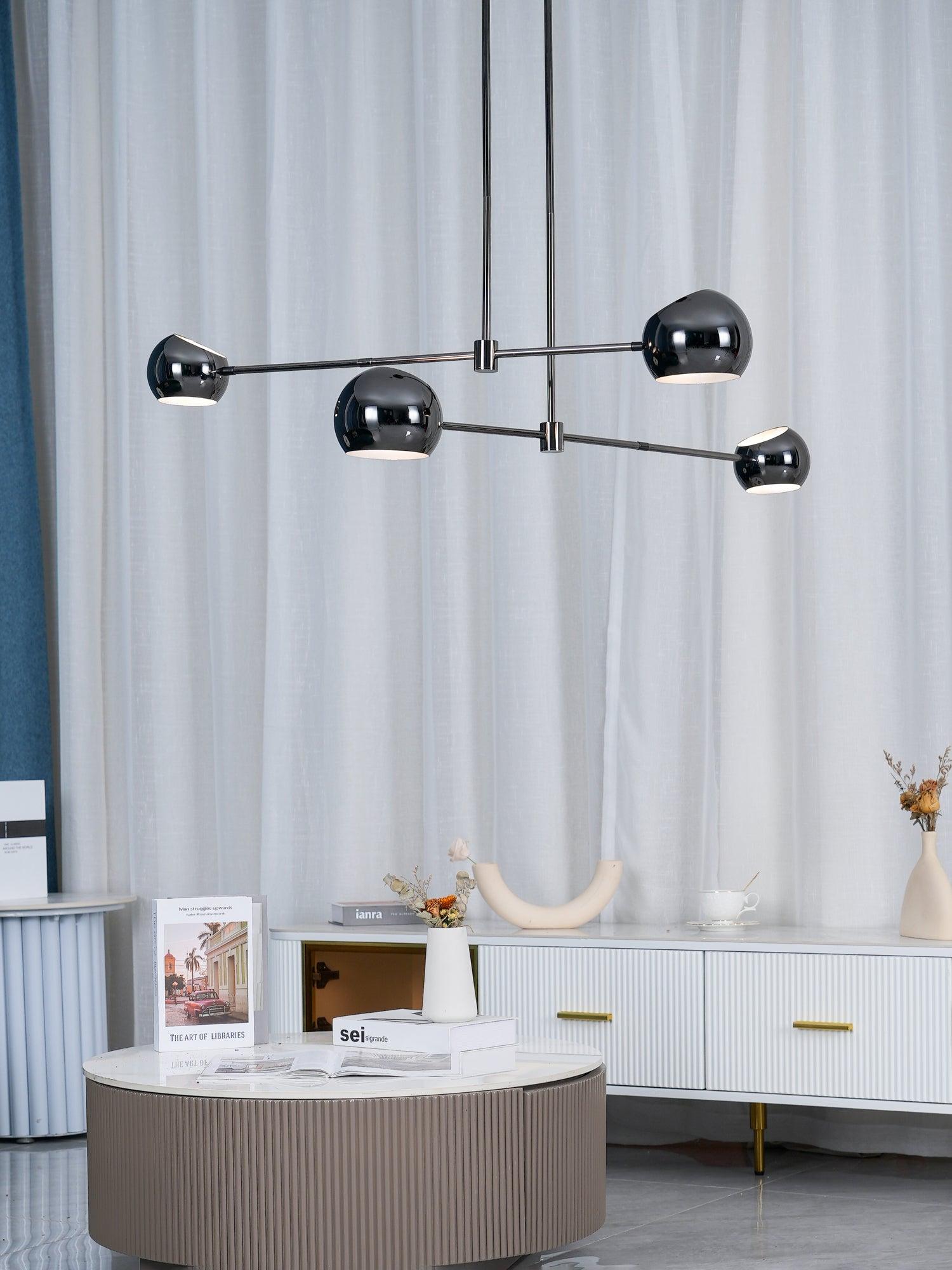 Acaba Modern Rotating Glass Globe Chandelier Pendant Light for Home Office