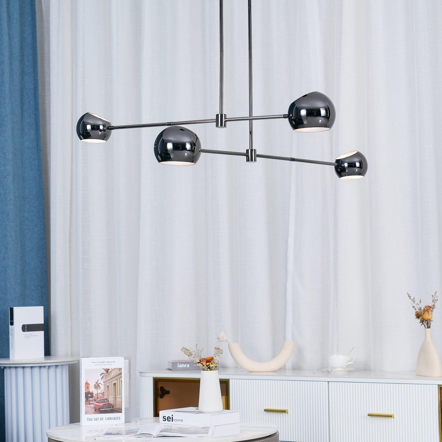Acaba Modern Rotating Glass Globe Chandelier Pendant Light for Home Office