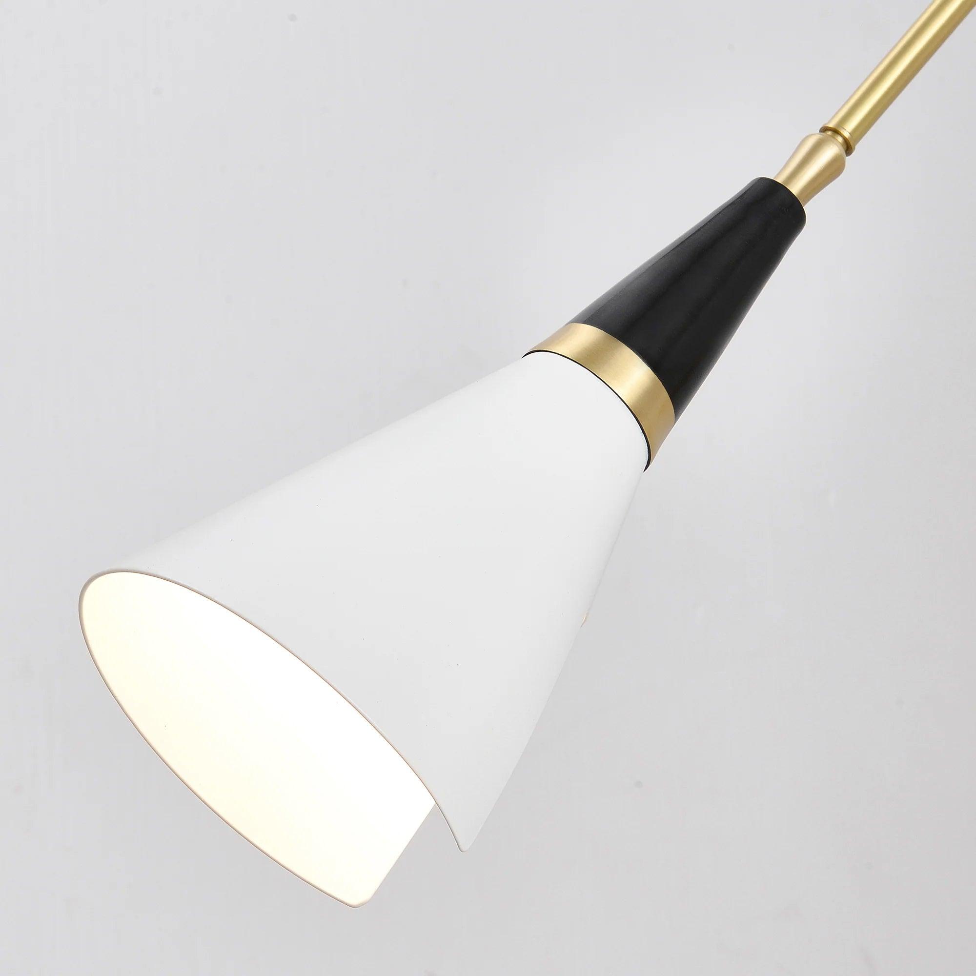 Adjustable Arm Plug In Wall Lamp with Metal Shade Mid Century Modern Sconce
