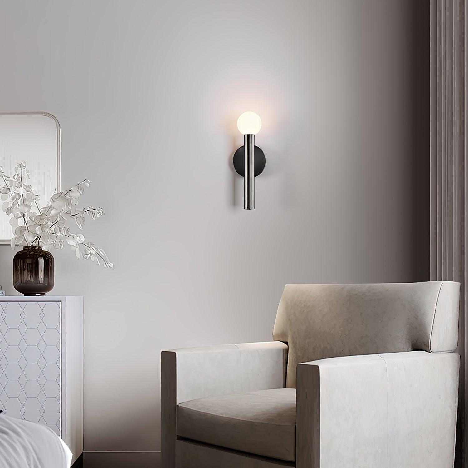 Adjustable LED Bedside Reading Wall Lamp Set of 2 with Space Saving Flush Mount Design