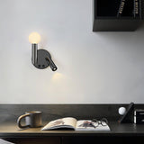 Adjustable LED Bedside Reading Wall Lamp Set of 2 with Space Saving Flush Mount Design