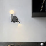 Adjustable LED Bedside Reading Wall Lamp Set of 2 with Space Saving Flush Mount Design