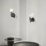 Adjustable LED Bedside Reading Wall Lamp Set of 2 with Space Saving Flush Mount Design