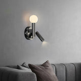 Adjustable LED Bedside Reading Wall Lamp Set of 2 with Space Saving Flush Mount Design