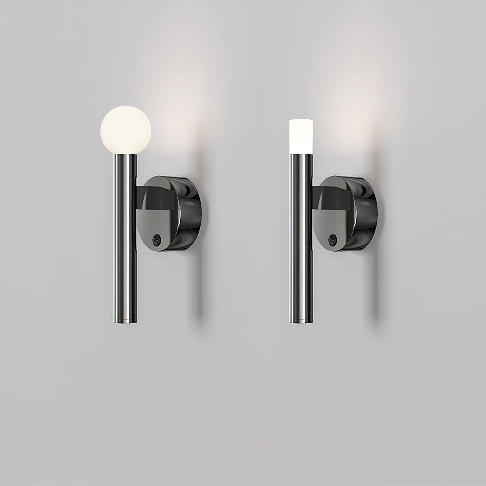 Adjustable LED Bedside Reading Wall Lamp Set of 2 with Space Saving Flush Mount Design