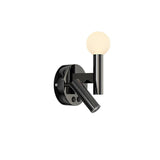 Adjustable LED Bedside Reading Wall Lamp Set of 2 with Space Saving Flush Mount Design