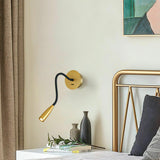 Adjustable Modern Flexible Hose LED Wall Sconce Bedside Reading Lamp Set of 2