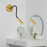 Adjustable Modern Flexible Hose LED Wall Sconce Bedside Reading Lamp Set of 2