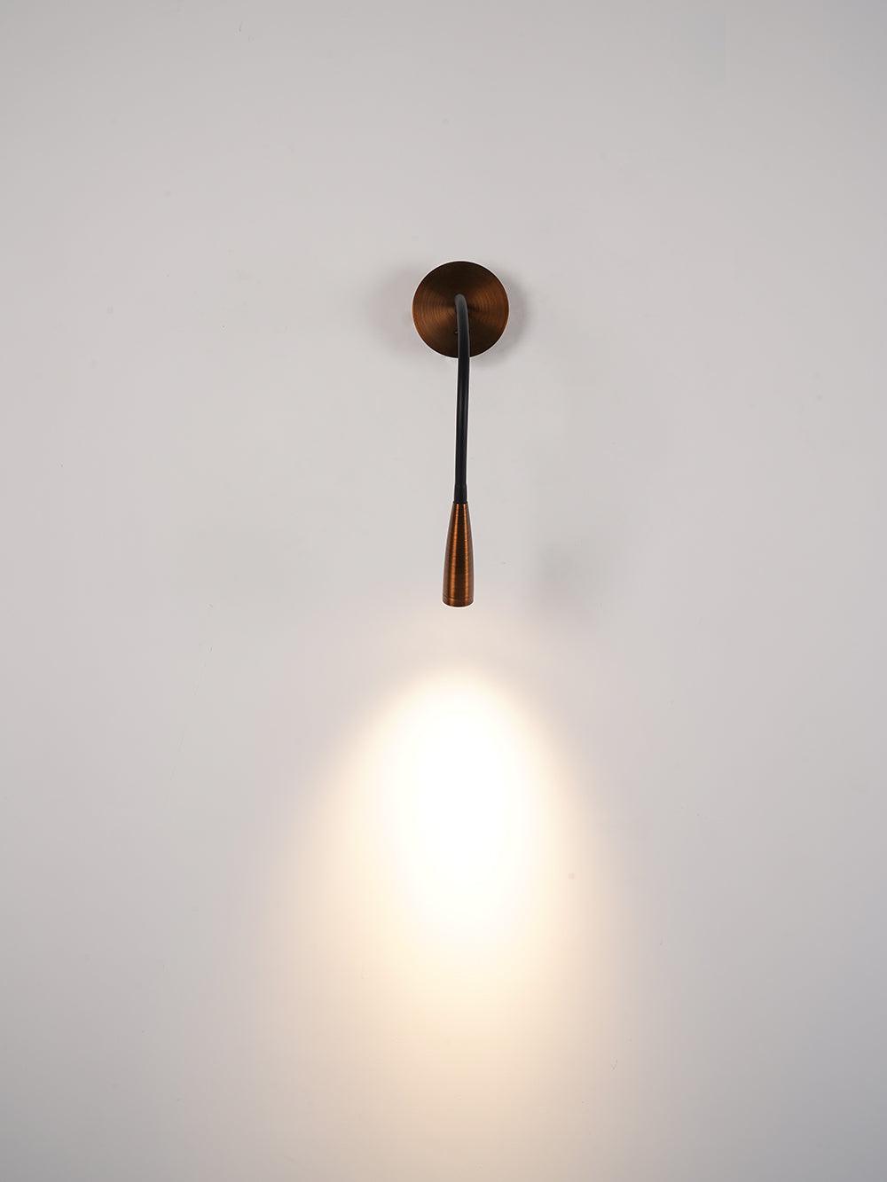 Adjustable Modern Flexible Hose LED Wall Sconce Bedside Reading Lamp Set of 2
