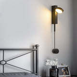 Adjustable Nordic Style LED Wall Sconce with Rotary Switch and 180 Degree Rotation