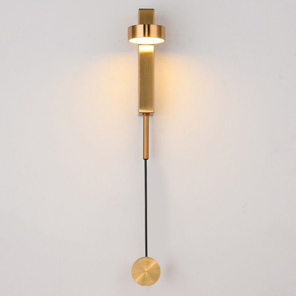 Adjustable Nordic Style LED Wall Sconce with Rotary Switch and 180 Degree Rotation
