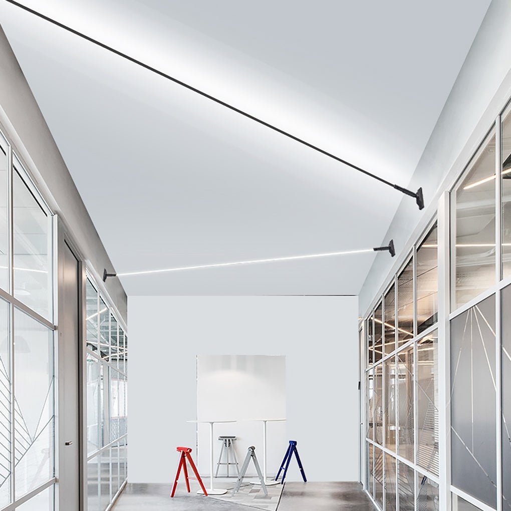 Adjustable Steel Strip LED Linear Wall Light Rotatable Anti Glare Design 157 Inch Length