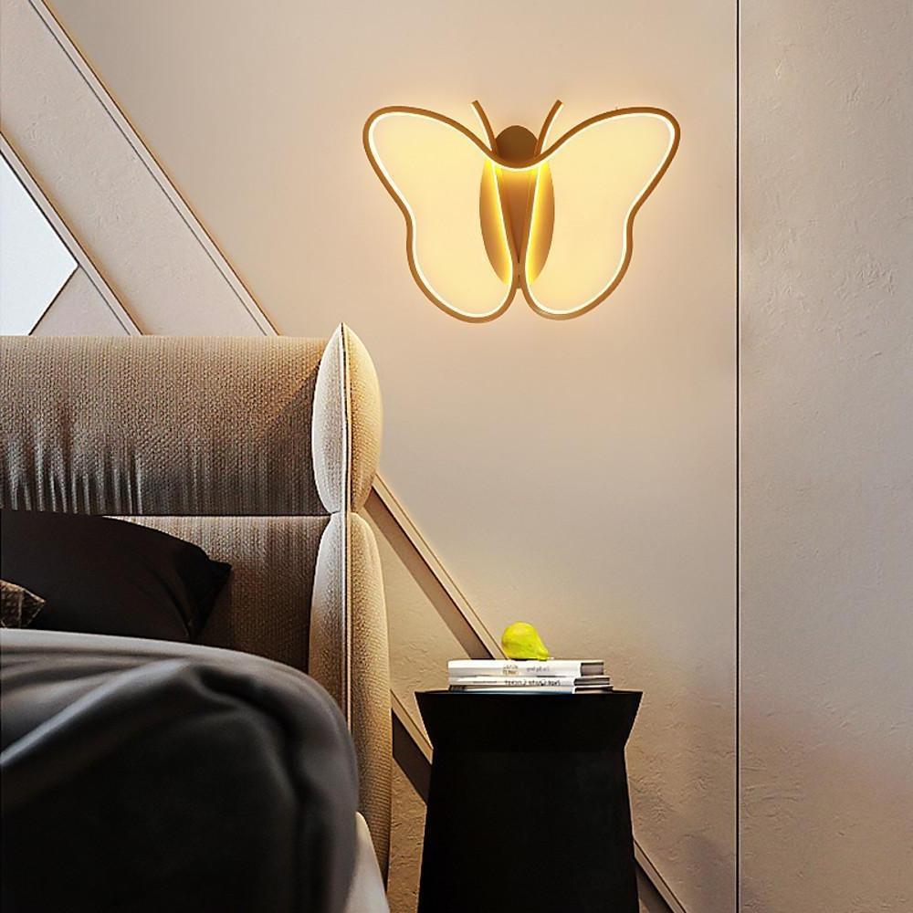 Modern Butterfly Shape LED Flush Mount Ceiling Light for Kids Bedroom and Nursery 20 Inch