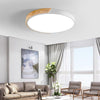 Modern Round LED Flush Mount Ceiling Light Nordic Minimalist 16 Inch Circular Lamp for Bedroom Living Room