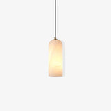 Alabaster Pendant Light Mid Century Modern Brass Hanging Lamp for Kitchen Island Foyer