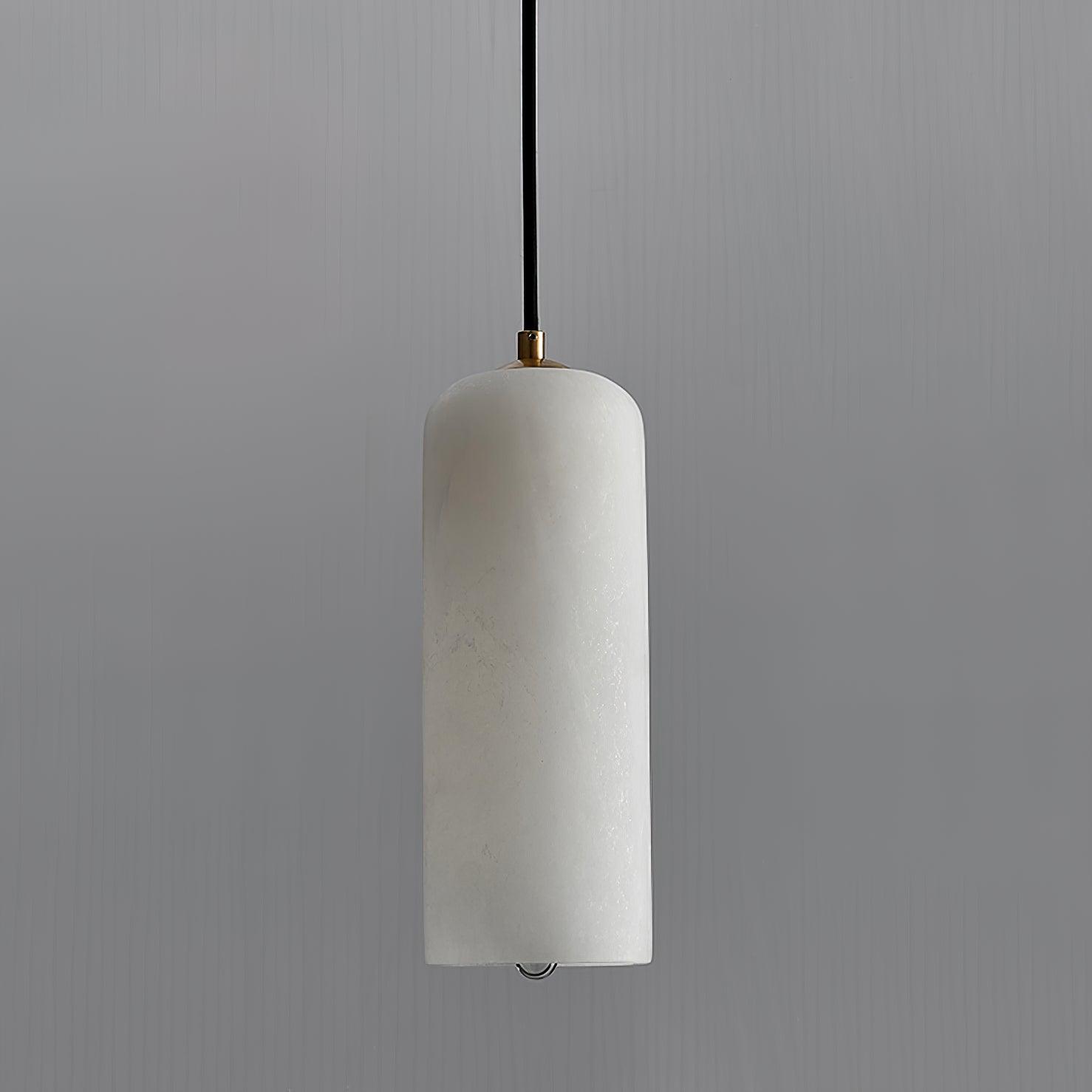 Alabaster Pendant Light Mid Century Modern Brass Hanging Lamp for Kitchen Island Foyer