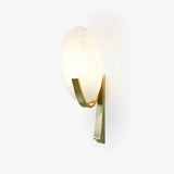 Alice Modern Alabaster Stone Wall Sconce Integrated LED Lighting for Bedroom and Hallway