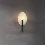 Alice Modern Alabaster Stone Wall Sconce Integrated LED Lighting for Bedroom and Hallway