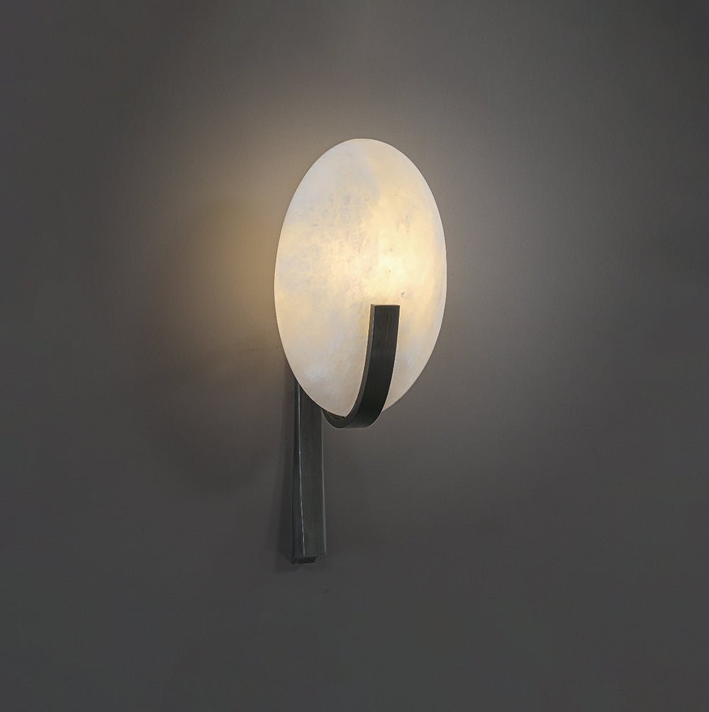 Alice Modern Alabaster Stone Wall Sconce Integrated LED Lighting for Bedroom and Hallway
