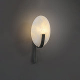 Alice Modern Alabaster Stone Wall Sconce Integrated LED Lighting for Bedroom and Hallway