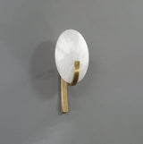 Alice Modern Alabaster Stone Wall Sconce Integrated LED Lighting for Bedroom and Hallway