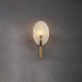 Alice Modern Alabaster Stone Wall Sconce Integrated LED Lighting for Bedroom and Hallway