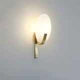 Alice Modern Alabaster Stone Wall Sconce Integrated LED Lighting for Bedroom and Hallway