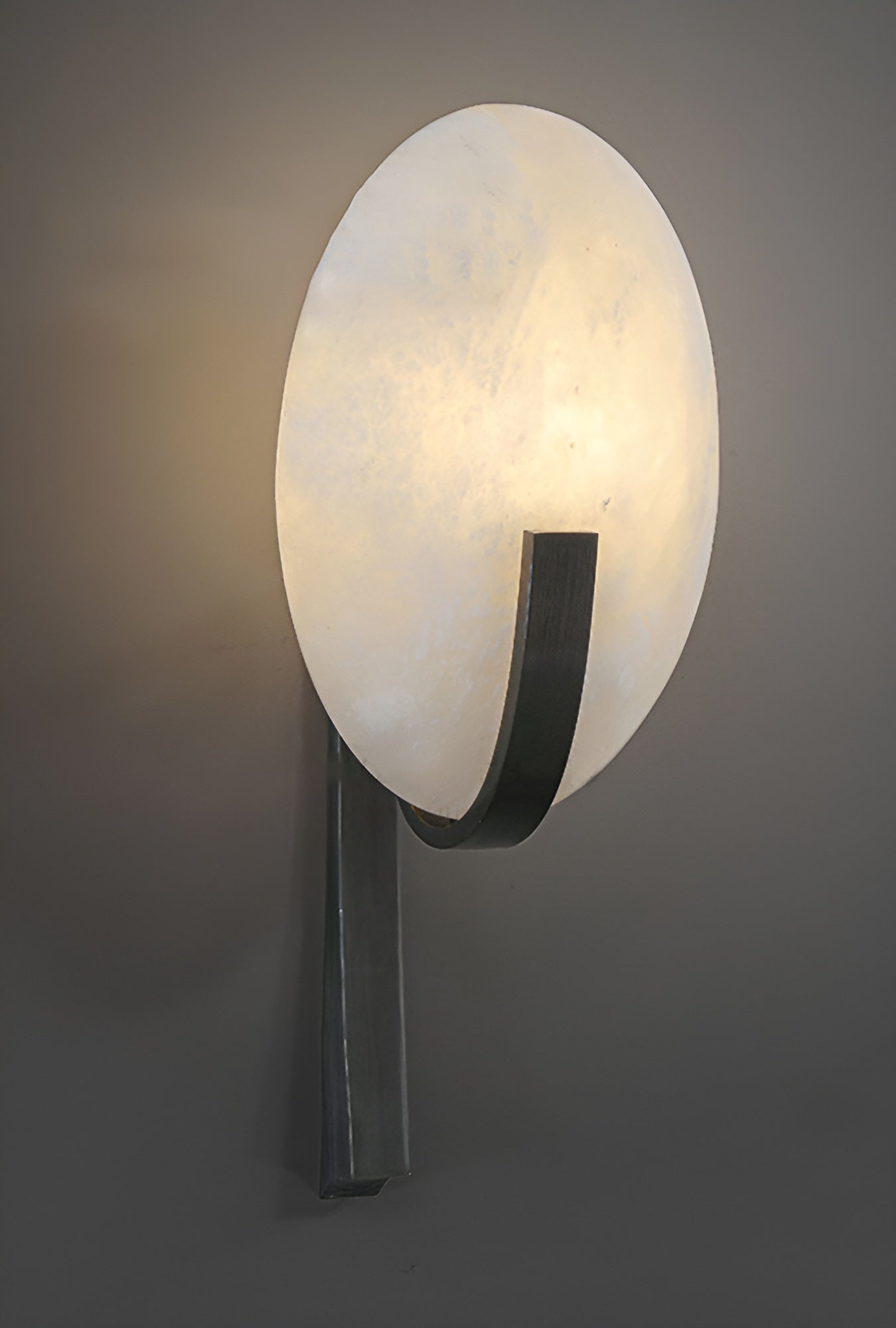 Alice Modern Alabaster Stone Wall Sconce Integrated LED Lighting for Bedroom and Hallway