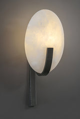 Alice Modern Alabaster Stone Wall Sconce Integrated LED Lighting for Bedroom and Hallway