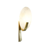 Alice Modern Alabaster Stone Wall Sconce Integrated LED Lighting for Bedroom and Hallway