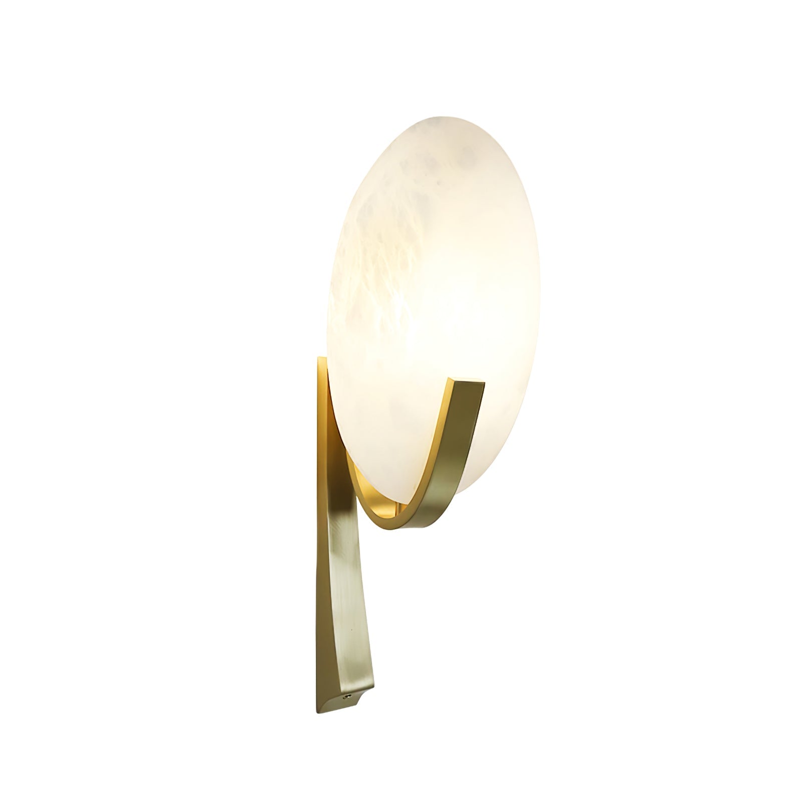 Alice Modern Alabaster Stone Wall Sconce Integrated LED Lighting for Bedroom and Hallway