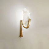 Alice Modern Alabaster Stone Wall Sconce Integrated LED Lighting for Bedroom and Hallway