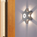 Aluminum Flower Shaped Waterproof Outdoor LED Wall Sconce Light for Garden Patio and Indoor Entryway