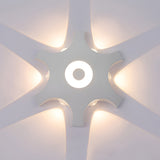 Aluminum Flower Shaped Waterproof Outdoor LED Wall Sconce Light for Garden Patio and Indoor Entryway